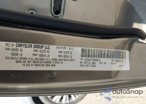 2011 Chrysler 300C Awd from USA, damaged, VIN 2C3CK6CT7BH569513